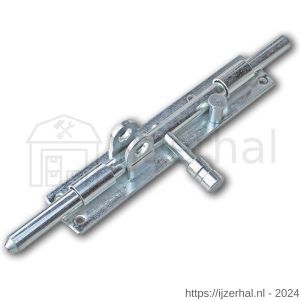 IBFM HSG 250V hangslotgrendel verticaal diameter 12 mm 250 mm verzinkt - L30204927 - afbeelding 1