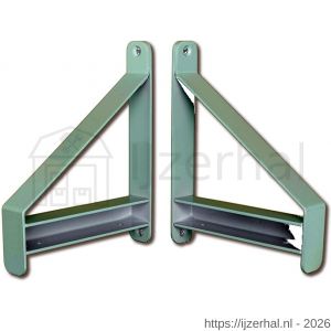 Dulimex DX ES DU WE ES DU WE dragerset links en rechts staal 160x200 mm wit - L30204989 - afbeelding 1