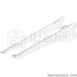 Dolle ESH 180 WE hoeksteun 180 mm wit gelakt - L30203558 - afbeelding 1