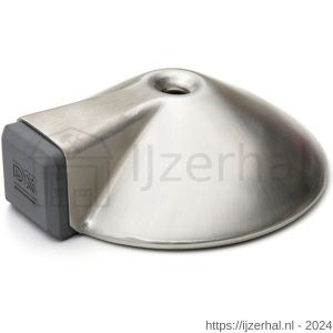 Dulimex DX DST V ZB 85SF deurstopper 85x26 mm vloermodel met antraciet zijbuffer RVS - L30202620 - afbeelding 1