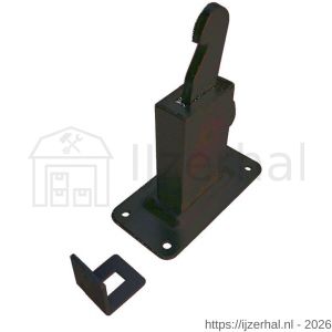 Dulimex DX DVZ HD W BE deurvastzetter heavy duty inclusief opvangoog wandmodel staal - L30205013 - afbeelding 1