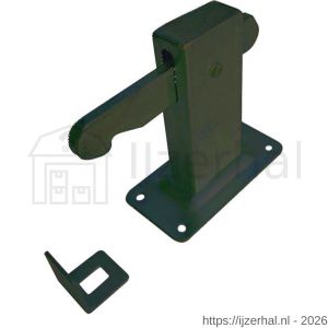 Dulimex DX DVZ HD V BE deurvastzetter heavy duty inclusief opvangoog vloermodel staal - L30205012 - afbeelding 1