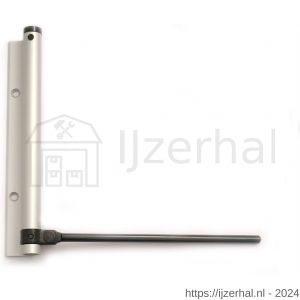 Justor DVP 180 SE deursluiter met pen zwaarte instelbaar voor buiten 40 kg zilver - L30204917 - afbeelding 1