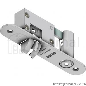 Olda 600 HZA T1 automatische kantschuif type 600 HZA type 1 deurkozijn model 136 mm staal verzinkt voor stalen-aluminium deuren - L30205059 - afbeelding 1