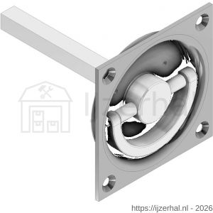 Olda 85 PM schuifdeur inbouwgreep type 85 PM staal verzinkt - L30205111 - afbeelding 1