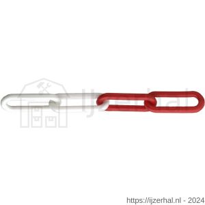 Dulimex DX 1500-10 kunststof ketting rol 25 m 10 mm rood-wit - L30202969 - afbeelding 1