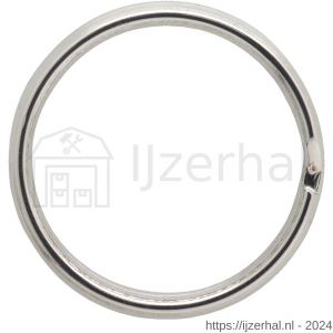 Dulimex DX 1602-38N sleutelring 38 mm uitwendig vernikkeld - L30204011 - afbeelding 1