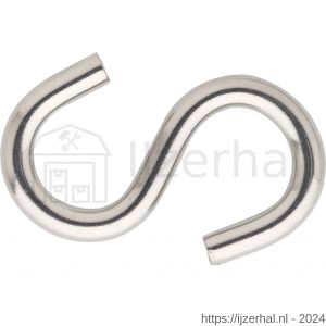 Dulimex DX SHK.4240-ZB S-haak 4 mm RVS 316 4 stuks op vouwkaart - L30203411 - afbeelding 1