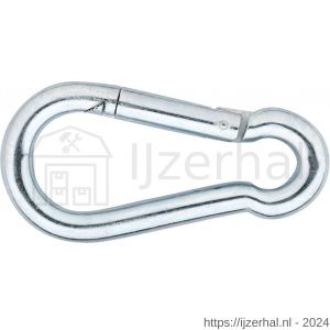 Dulimex DX KAH C 12011ZL karabijnhaak C-DIN 5299 120x11 mm verzinkt per stuk gelabeld - L30200461 - afbeelding 1