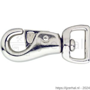 Dulimex DX 3143M-25 stier musketonhaak 22 mm-7/8 inch zamak vernikkeld - L30200574 - afbeelding 1