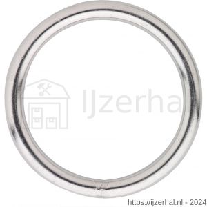 Dulimex DX GLR4206040-ZB gelaste ring 40-6 mm RVS 316 1 stuk op kaart - L30203316 - afbeelding 1