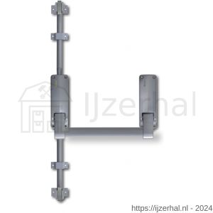 Briton PO 376 EB SE anti-paniekstang Briton 376 SE enkele deur 2-puntssluiting zilvergrijs - L30204455 - afbeelding 1