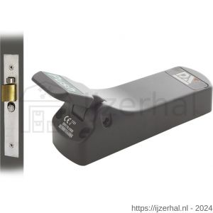 Dulimex DX PO 306 EB SE anti-paniekpushpad 306 SE enkele deur 1-puntssluiting met insteek anti-paniekslot doornmaat 56,9 mm PC-maat 47,5 mm zilvergrijs - L30202461 - afbeelding 1