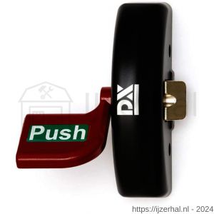 Dulimex DX PO 501P EB RZ anti-paniekpushpad 501P enkele deur 1-puntssluiting zijsluitend rood-zwart - L30202466 - afbeelding 1