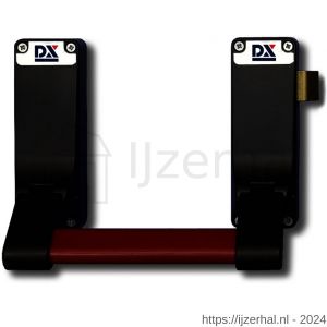 Dulimex DX PO 296 EB RZ anti-paniekstang DX 296 RZ enkele deur 1-puntssluiting opliggende dagschoot rood-zwart - L30202136 - afbeelding 1