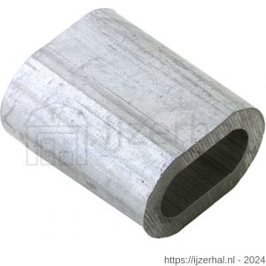 Dulimex DX PKA.0300-ZB kabelklem 3,0 mm aluminium 10 stuks op vouwkaart - L30203333 - afbeelding 1