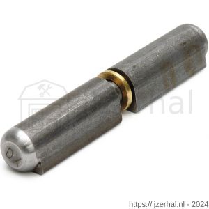 Dulimex DX HPL-WR 0 080 aanlaspaumelle stalen pen en messing ring 80x13 mm blank staal - L30203911 - afbeelding 1