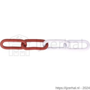 Dulimex DX 763-06RW signaalketting bundel 30 m type 763 6 mm schakels gelast staal verzinkt rood-wit gecoat - L30202976 - afbeelding 1