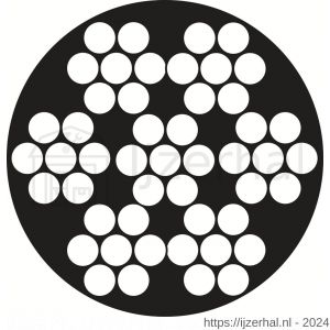 Dulimex DX 7X7-23IPR100 staalkabel 7x7 2-3 mm rol 100 m RVS AISI 316 PVC ommanteld transparant - L30202959 - afbeelding 1