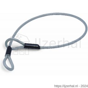 Dulimex DX 8400-00900 slotkabel 0,9 m 6-8 mm PVC ommanteld transparant voor discusslot 70 mm persklem afgeschermd - L30201599 - afbeelding 1