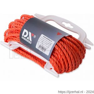 Dulimex DX PPD040ORA-H20 touw geslagen PP 4 mm oranje handhouder 20 m - L30203259 - afbeelding 1