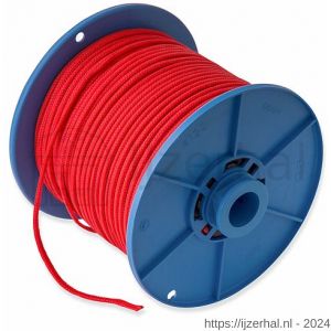 Dulimex DX PPK.030.RD-C touw gevlochten PP 3 mm rood rol 100 m - L30203268 - afbeelding 1