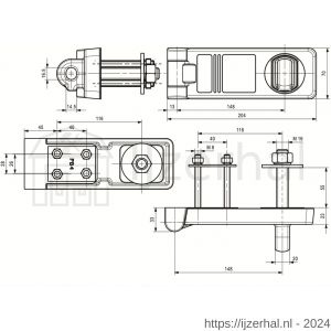 Dulimex DX D 70200 overval voor DX PRO-line hangsloten 60 en 70 mm zwart - L30204224 - afbeelding 2