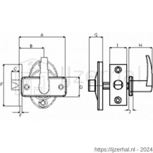 Dulimex DX DRB4050 SCP insteekgrendel met WC garnituur en sluitplaat 70/50 mm vernikkeld - L30202235 - afbeelding 2