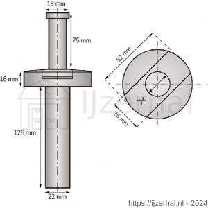 Exceptor DX DBS V1 DX door blocking system SKG V1 RVS - L30204936 - afbeelding 1