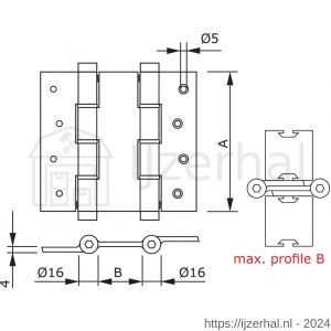 Justor DVD 120/40 SE deurveerscharnier dubbelwerkend 120/40 mm aluminium zilvergrijs - L30204854 - afbeelding 2