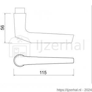 Ami DKR 369 M6 AF deurkruk gatdeel M6 type 369 F1 finish - L30204602 - afbeelding 2