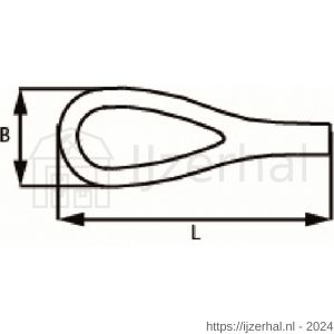 Dulimex DX PAT05 19X06MV patentketting rol 25 m 0,5 mm 19x6 mm messing vernikkeld - L30204037 - afbeelding 2