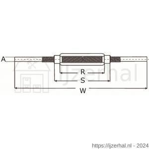 Dulimex DX 1480-24AE spanschroef met aanlaseinden DIN 1480 24 mm blank - L30203900 - afbeelding 2