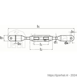 Dulimex DX 1480-12PE spanschroef met bladeinden DIN 1480 12 mm verzinkt - L30201071 - afbeelding 2