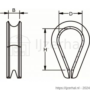 Dulimex DX 700-12E kous DIN 65457 (A-DIN 6899) 12-13 mm verzinkt - L30203828 - afbeelding 2