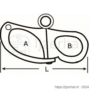 Dulimex DX 520-066I snapsluiting 66 mm RVS AISI 316 - L30200569 - afbeelding 2