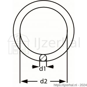 Dulimex DX 360-0430E gelaste ring 30-4 mm verzinkt - L30203884 - afbeelding 2