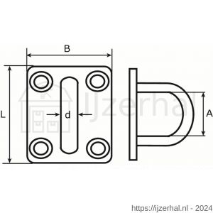 Dulimex DX OVP.4205-ZB dekoog 5 mm RVS 316 1 stuk op kaart - L30203312 - afbeelding 2