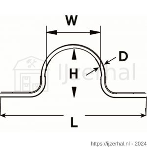 Dulimex DX DRB.4206-ZB beugelstrip 6 mm RVS 316 1 stuk op kaart - L30203288 - afbeelding 2