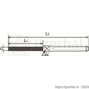 Dulimex DX 2100-16I draadterminal M16-8 mm RVS AISI 316 - L30201053 - afbeelding 2