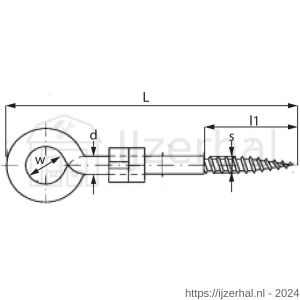 Dulimex DX VSH.0910-ZB veiligheidsschommelhaak houtdraad 10,6x150 mm verzinkt 1 stuk op kaart - L30203583 - afbeelding 2