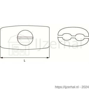 Dulimex DX 416-06E eivormklem 6 mm verzinkt - L30200417 - afbeelding 2