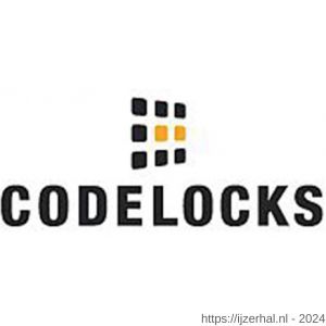 Codelocks KNSV-6010 PVD elektronisch codeslot met inbouw nachtschoot vrije toegang 80 gebruikerscodes 10 eenmalige gebruikerscodes 80.000 operaties links en rechts PVD weerbestendig sleutel en batterij override - L30204895 - afbeelding 2