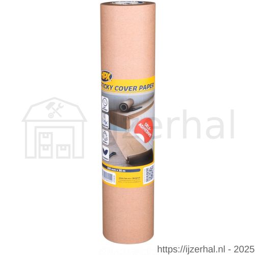 HPX zelfklevend afplak-afdekpapier 296 mm x 30 m - L51700287 - afbeelding 1