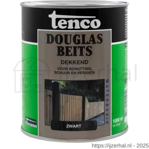 Tenco Douglasbeits dekkend zwart 1 L blik - L40710398 - afbeelding 1