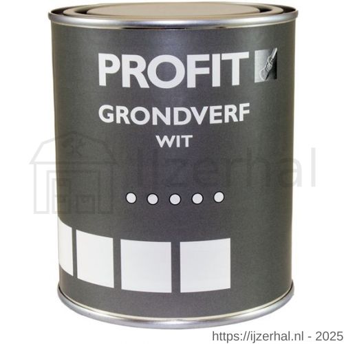 Profit Grondverf wit 0,75 L blik - L40710103 - afbeelding 1