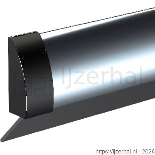 Ellen dorpelprofiel met borstel RVS Inox 100 cm - L51010365 - afbeelding 1