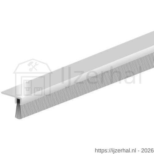 Ellen dorpel tochtprofiel met borstel aluminium IBS-90-18 100 cm - L51010124 - afbeelding 1