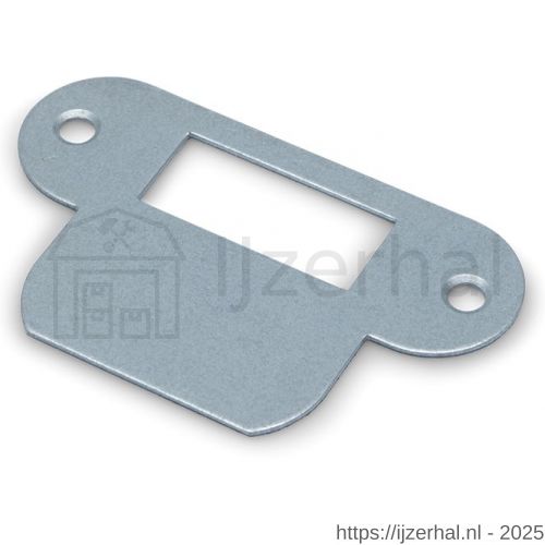 Dulimex DX SLPRR LS SS sluitplaat voor loopslot ronde hoeken RVS - L30202103 - afbeelding 1