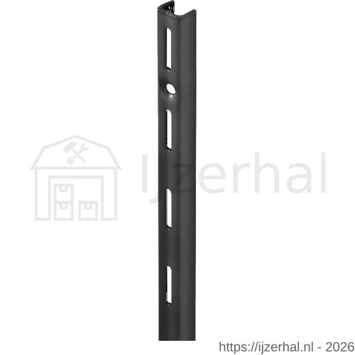 Dolle ES 0495E BE wandrail enkel 495 mm staal zwart gelakt - L30204397 - afbeelding 1